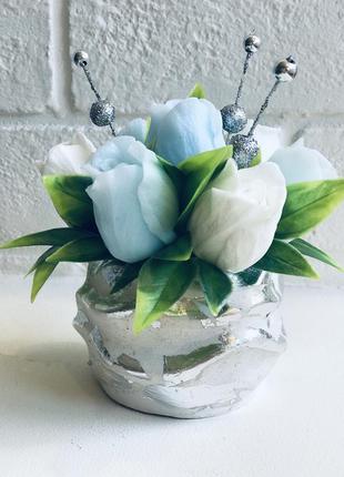 Букет из мыла.