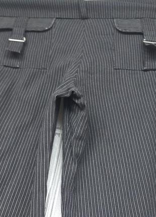 Стильні штани в чорно-білу смужку,р. 503 фото