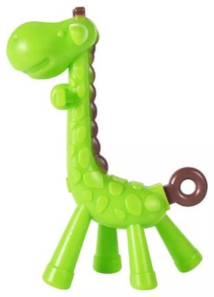 Детский прорезыватель грызунок жирафа зеленый