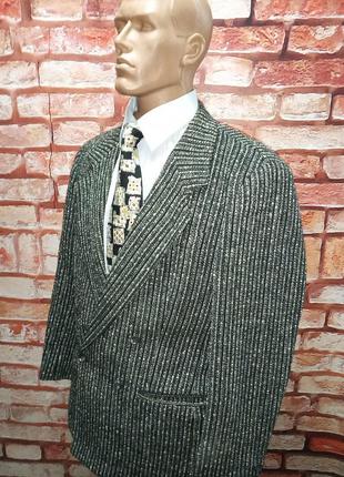 Піджак букльований c&amp;a двобортний вінтажний 80-й