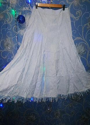 Юбка клеш из натуральной ткани
