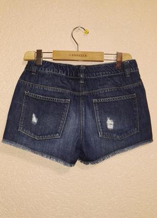 Шорти джинсові з "рванками" 100% бавовна для дівчинки 12 років,ріст 152см від next2 фото