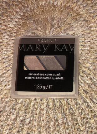 Палитра минеральных теней для век mary kay, чай латте / chai latte, 1.25 г