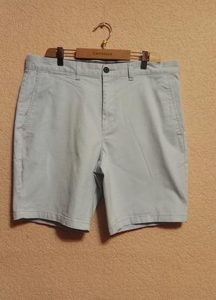 Мужские шорты 100% хлопок голубые летние размер w34 (50размер) от  tu3 фото