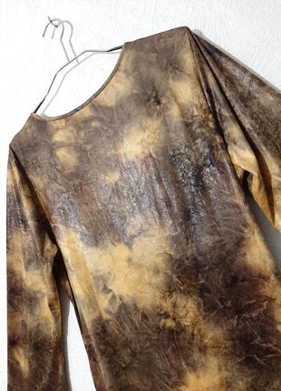 Sumak турецкая блуза нарядная на запах ассиметрия блуза коричневая с блеском стрейч женская кофточка7 фото