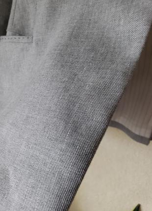 Льняной (49 % лен) удлиненный  блейзер пиджак m&s autograph 22 uk8 фото