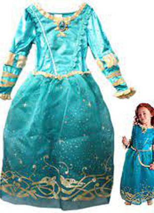 Карнавальное платье принцессы мерида храбрая сердцем