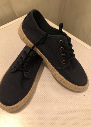 Мокасини кеди тканинні