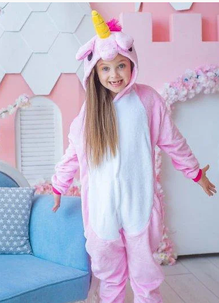 Кигуруми единорог розовый детский
