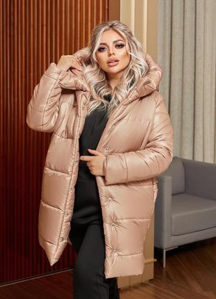 Зимова подовжена куртка