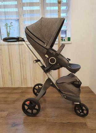 Коляска stokke xplory v5 2 в 1. оригінал5 фото