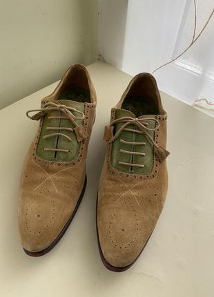 Итальянские мужские туфли antonio meneghetti 41,5 р.1 фото