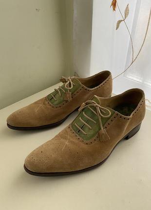 Итальянские мужские туфли antonio meneghetti 41,5 р.2 фото