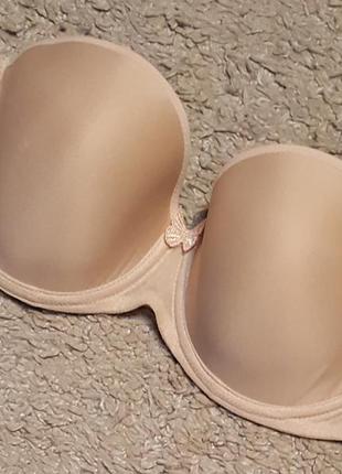 Оригінал.фірмовий,гладкий,шикарний бюстгальтер-балконет без бретелей passionata