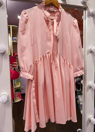 Розовое платье для беременных нарядное нежное красивое м2 фото