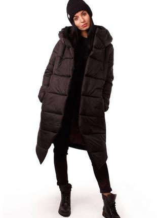 Чорний теплий зимовий комбінезон куртка до -20 куртка від сtrl wear2 фото