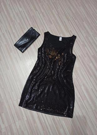 Нарядное мини платье с паетками. vila2 фото