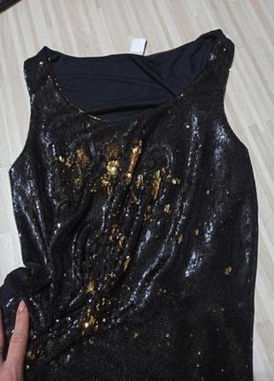 Нарядное мини платье с паетками. vila6 фото
