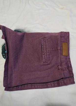 Жіночі фіолетові джинсові шорти, коротенькі2 фото