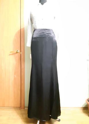 Длинная вечерняя юбка с шлейфом.1 фото