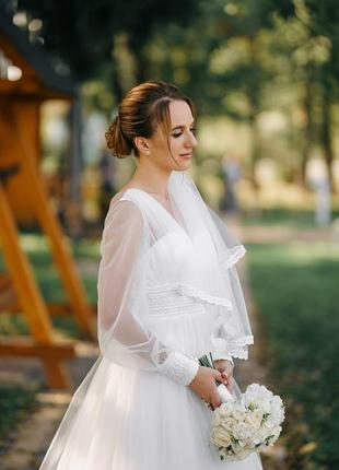 Весільна сукня ольвія в бохостилі , модель 20213 фото