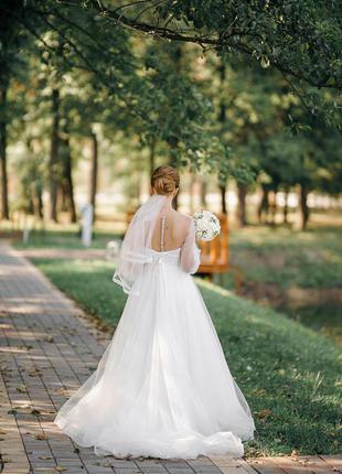 Весільна сукня ольвія в бохостилі , модель 20216 фото