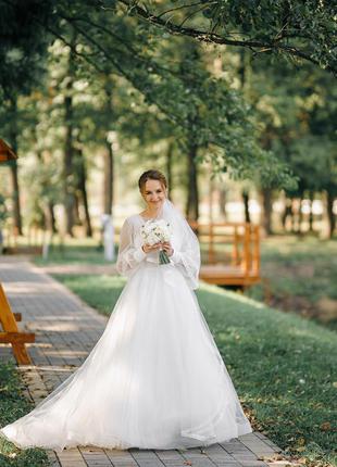 Весільна сукня ольвія в бохостилі , модель 20211 фото