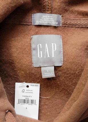 Крутой худи gap logo fleece hoodie, brazen brown оригинал оригінал original хит сезона!2 фото