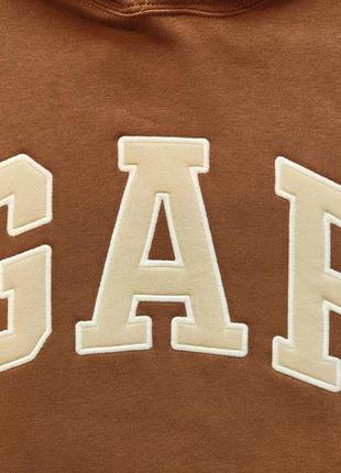 Крутой худи gap logo fleece hoodie, brazen brown оригинал оригінал original хит сезона!7 фото