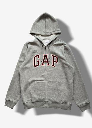 Худи gap logo zip fleece hoodie оригинал оригінал original хит сезона!1 фото