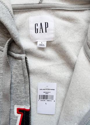 Худи gap logo zip fleece hoodie оригинал оригінал original хит сезона!4 фото