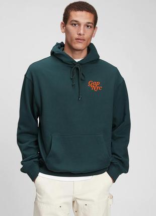 Крутий худі gap fleece logo hoodie оригінал оригінал original хіт сезону!3 фото