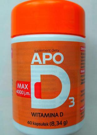 Apo d3 вітамін д3 4000 на 60 шт длядорослих