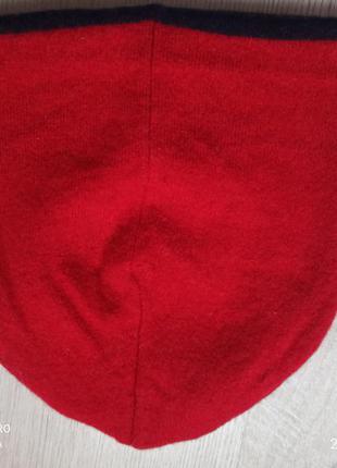 Шапка шерсть меріноса ангора і кашемір gant оригінал4 фото