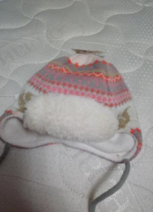 Шапочка на флисе теплая