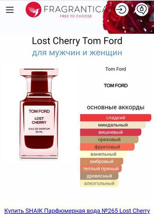 Tom ford lost cherry 🍒🍒🍒3 фото