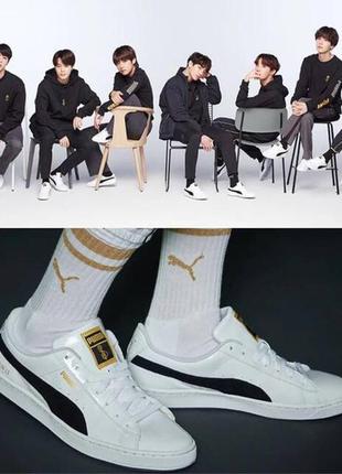 Кеды коллаборация bts x puma basket 37 размер 24 см оригинал