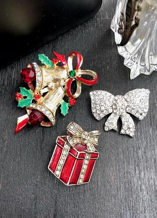 Брошка вінтаж сет "новорічний настрій"