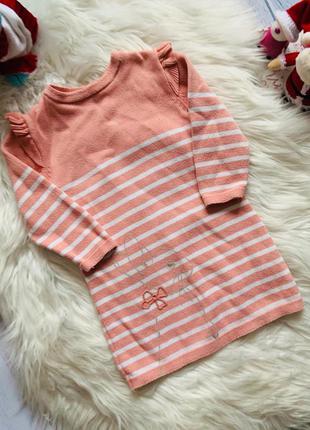 Гарне тепле в'язане плаття m&s малятку 1-1,5 року