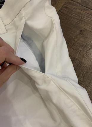 Білі легкі штани, брюки, стрейч, розмір m/l4 фото