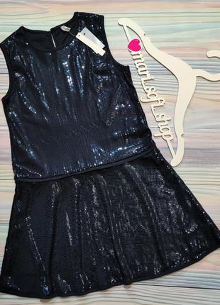 Синя сукня в паєтки idexe р. 9-10 років