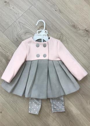 Дитячий костюмчик, пальтечко і лосини