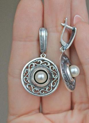 Срібні сережки хартов 2650