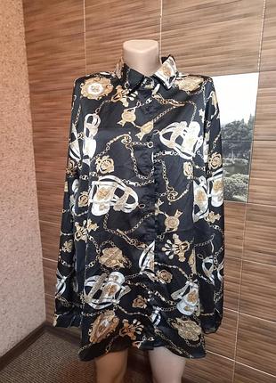 Оверсайз сорочка boohoo