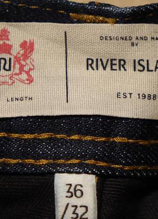 Классные современные темно-синие джинсы river island guerilla англия 36 r4 фото