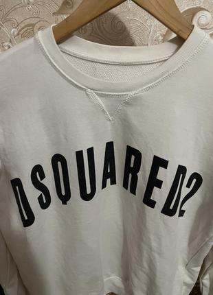 Свитшот с большим лого по центру dsquared25 фото