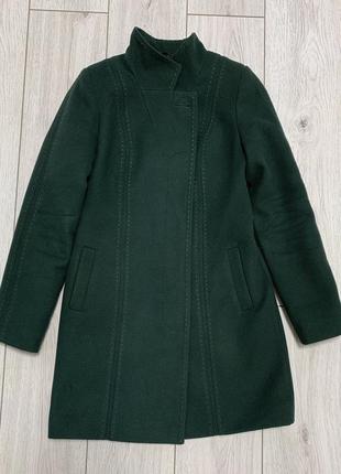 Темно-зелене пальто1 фото