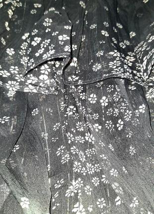 Ярусна спідниця міді з квітковим принтом topshop p.36 індія6 фото