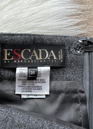 Шикарная женская шерстяная юбка миди карандаш escada5 фото