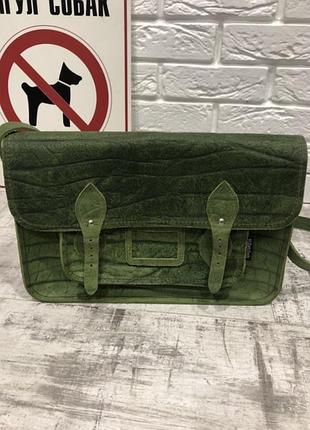 Шкіряна сумка cambridge satchel